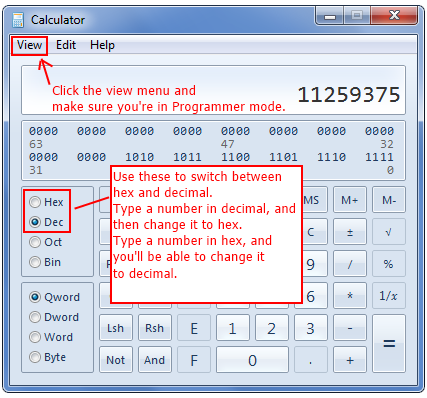 Windows 7 Calculator